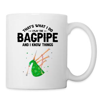 Conception de cornemuse pour Scotland Pride et cornemuse - Mug blanc - blanc - Droite