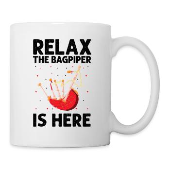 Bagpipes for pipers and Scots - Mug - white - Right