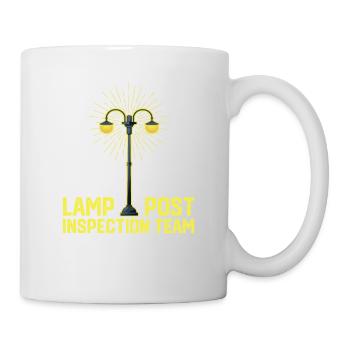 Équipe d’inspection des lampadaires Geocaching Fun - Mug blanc - blanc - Droite