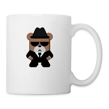 Ours brun Ours Gangster de la mafia - Mug blanc - blanc - Droite