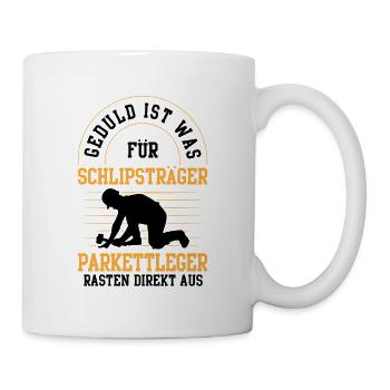 Parkettleger rasten direkt aus Fußbodenleger - Tasse - Weiß - Rechts