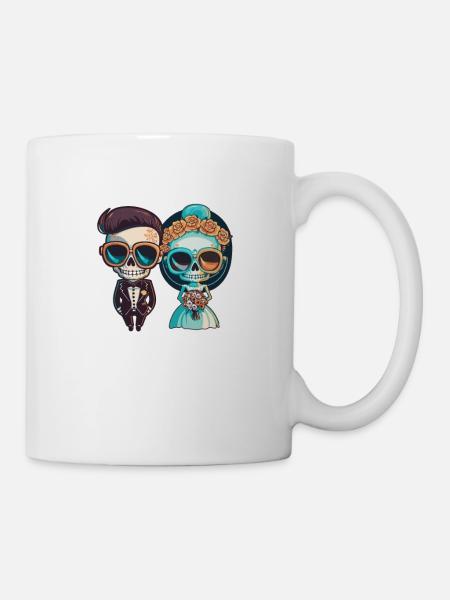 Hochzeitspaar Game Over Brautpaar Jga - Tasse - Weiß