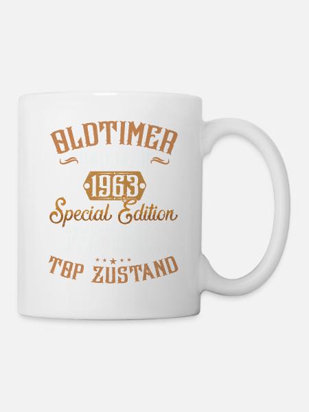 Oldtimer Baujahr Jahrgang 1963 - Tasse - Weiß