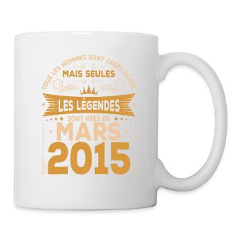 Mars 2015 | Mars 2015 anniversaire 2015 - Mug blanc - blanc - Droite