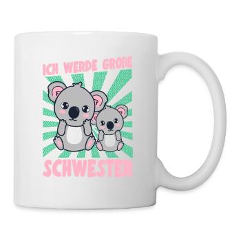 Je vais être une grande sœur idées koala girl - Mug blanc - blanc - Droite