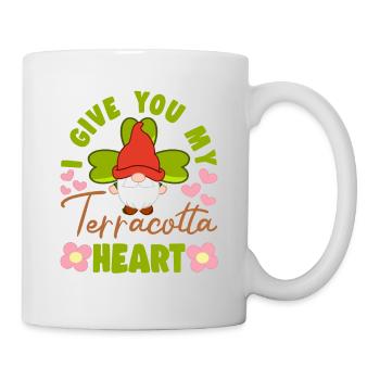 I Give You My Terracotta Heart Yard Garden Gnome - Mug - white - Right
