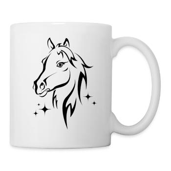 Horse with stars - Mug - white - Right