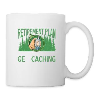 Bien sûr, j’ai un plan de retraite que je planifie - Mug blanc - blanc - Droite