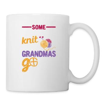 Manche Omas stricken Echte Omas gehen Geocaching - Tasse - Weiß - Rechts