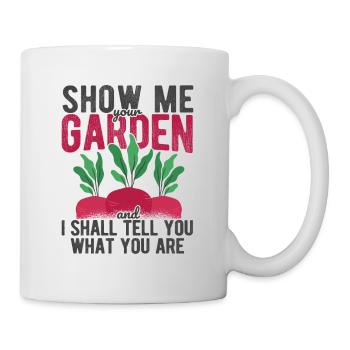 Landschaftsgärtner Hobbygärtner Gärtner - Tasse - Weiß - Rechts