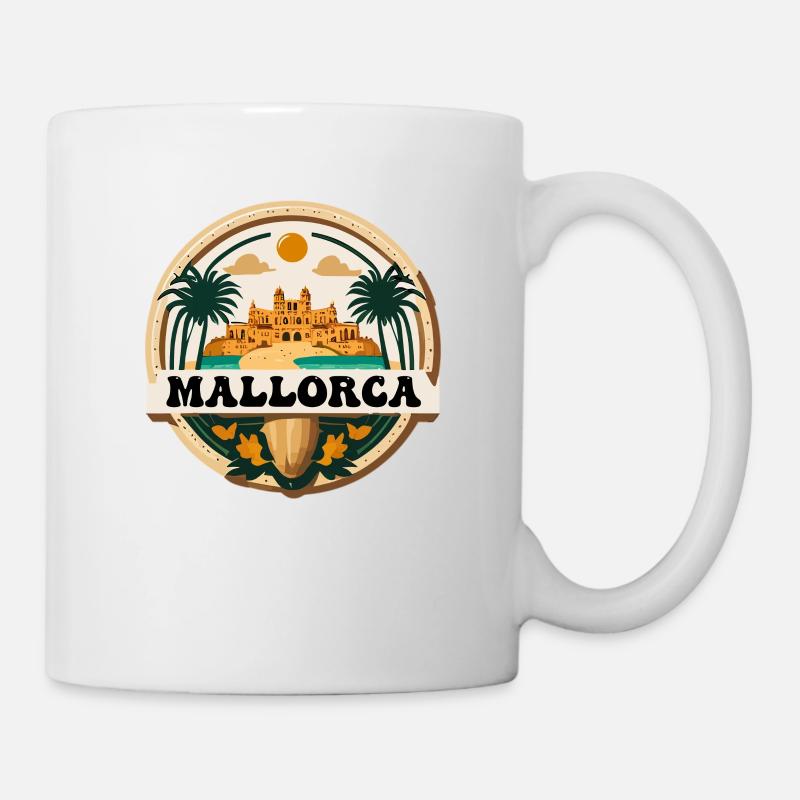 Logo de Majorque - Mug blanc - blanc