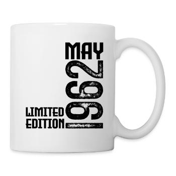 Geschenk Mai 1962. Jubiläum Mai 1962. Mai 1962. - Tasse - Weiß - Rechts