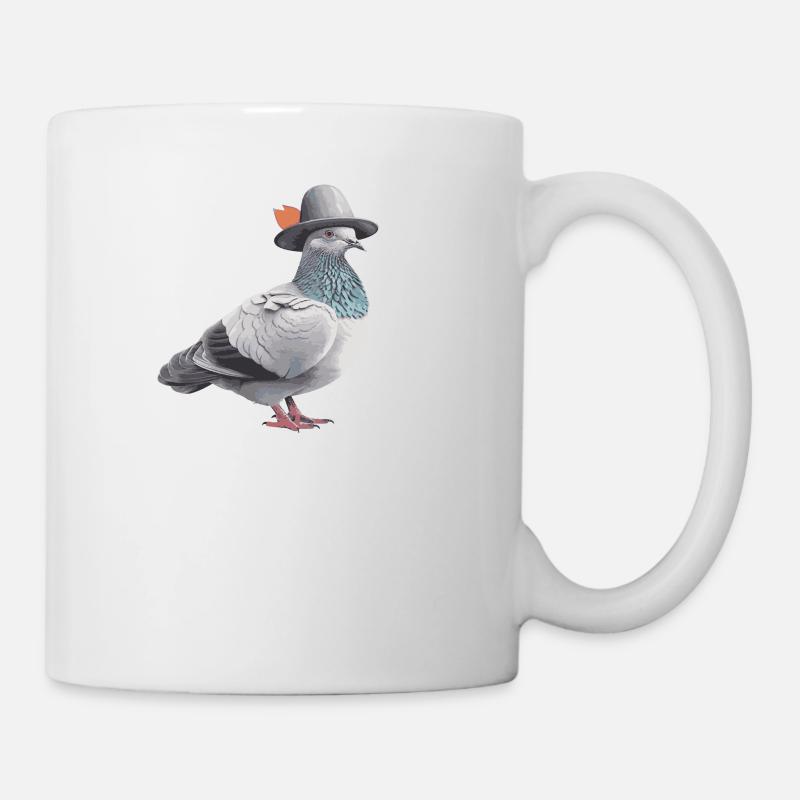 Taubenzüchter Taubensport Brieftauben mit Hut - Tasse - Weiß