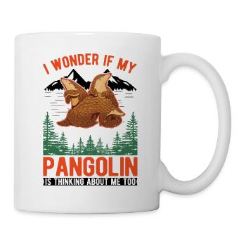 Pangolin Geschenk Schuppentier - Tasse - Weiß - Rechts