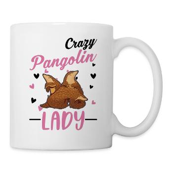 Pangolin fou Femme Pangolin - Mug blanc - blanc - Droite