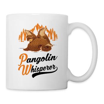 Pangolin Flüsterer Schuppentier - Tasse - Weiß - Rechts