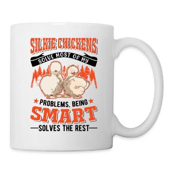 Silk Chicken Cadeau Silkie Chicken Silkie Chicken - Mug blanc - blanc - Droite