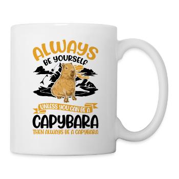 Sois toujours toi-même Capybara Wasserschwein Capibara - Mug blanc - blanc - Droite