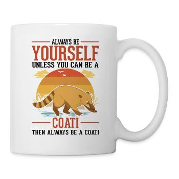Soyez toujours vous-même Coati Nasenbär - Mug blanc - blanc - Droite