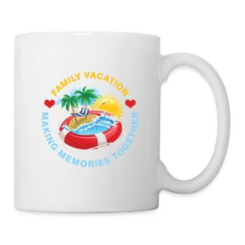 Family Vacation Making Memories Together - Mug - white - Right