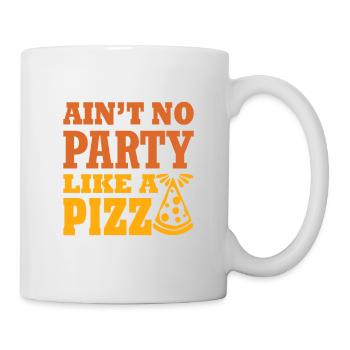 Il n’y a pas de fête comme une pizza - Mug blanc - blanc - Droite