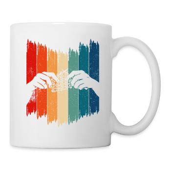 Retro Knitting Vintage Knitting - Mug - white - Right