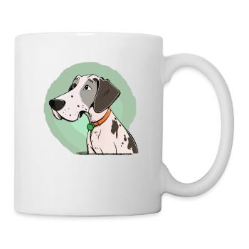 Chien dans le style comique - Mug blanc - blanc - Droite