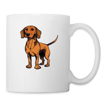 Chien dans le style comique - Mug blanc - blanc - Droite