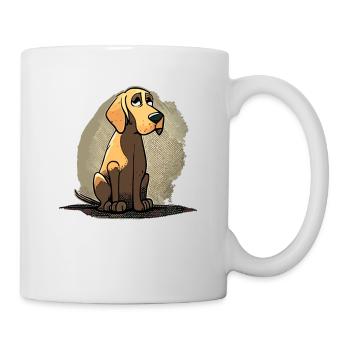 Chien dans le style comique - Mug blanc - blanc - Droite