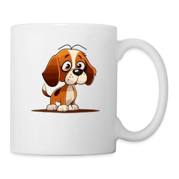 Chien dans le style comique - Mug blanc - blanc - Droite