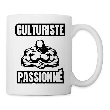 culturiste passionné - Mug blanc - blanc - Droite