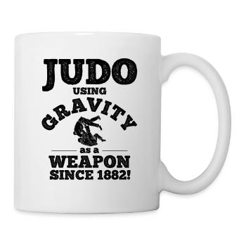 Japanischer Kampfsport Judo - Tasse - Weiß - Rechts