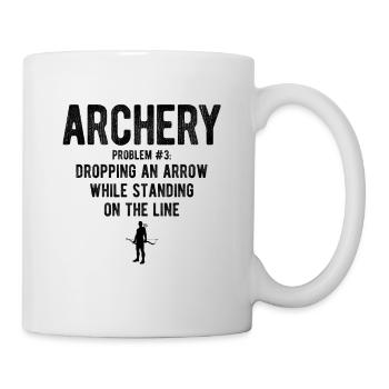 Bogenschießen Archery - Tasse - Weiß - Rechts