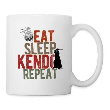 Japanischer Schwertkampf Kendo - Tasse - Weiß - Rechts