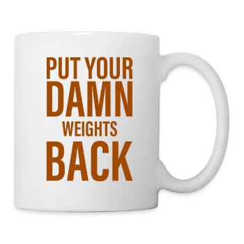 Remettez vos fichus poids 4 - Mug blanc - blanc - Droite