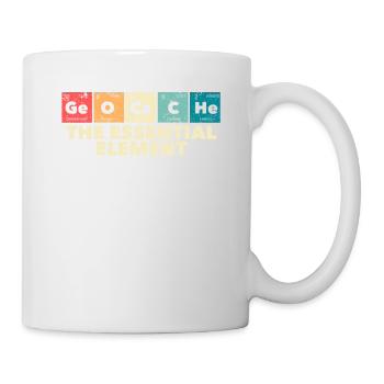 Geocacher Schnitzeljagd Geocache Das wesentliche - Tasse - Weiß - Rechts