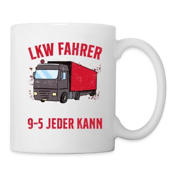 LKW Fahrer Geschenk Brummi Vater - Tasse - Weiß - Rechts