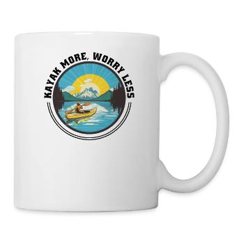 KAYAKS Kayaking CANOE RAFTING BOAT more-paddle - Mug - white - Right