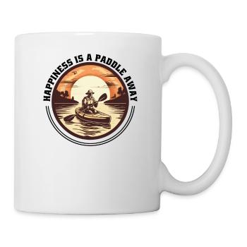 Kanu Canadier-Canoe Kajak Happiness-Kayaker - Tasse - Weiß - Rechts