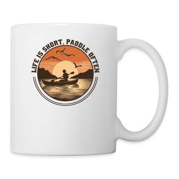 Kanu Canadier-Canoe Kajak Paddle-Life - Tasse - Weiß - Rechts