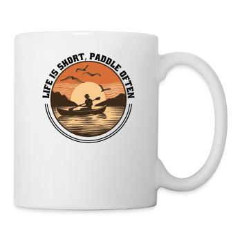 Kanu Canadier-Canoe Kajak Paddle-Life - Tasse - Weiß - Rechts