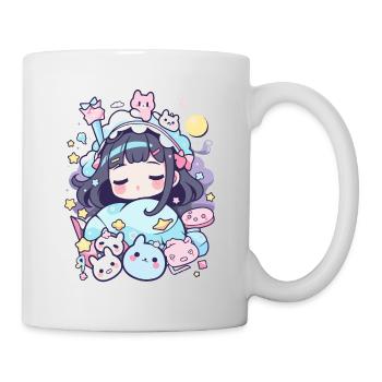 Pyjamas d’anime au design pastel pour les amoureux du Japon - Mug blanc - blanc - Droite