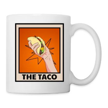 Taco Tortilla Mais Mexiko Essen I Geschenk - Tasse - Weiß - Rechts