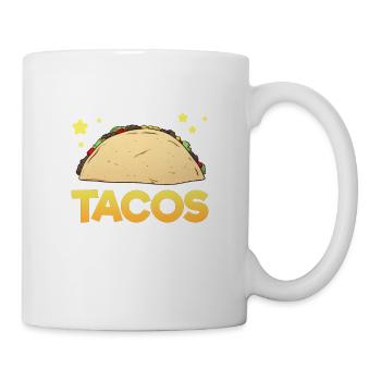 Taco Tortilla Mais Mexiko Essen I Geschenk - Tasse - Weiß - Rechts