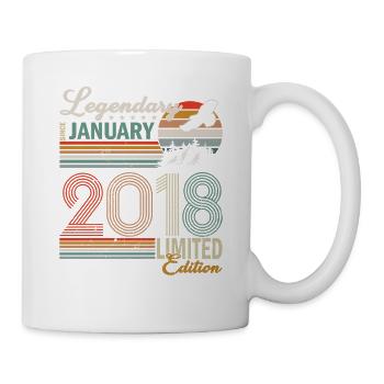 Legendär seit Januar 2018 - Tasse - Weiß - Rechts