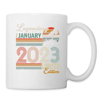 Légendaire Depuis Janvier 2023 - Mug blanc - blanc - Droite