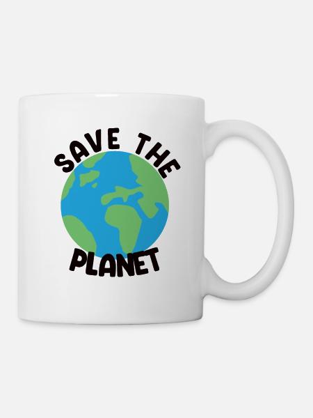 Save The Planet - Tasse - Weiß