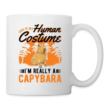 Capybara Costume Humain Wasserschwein Capibara - Mug blanc - blanc - Droite
