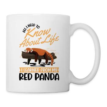 Red Panda Cadeau Chat Ours Panda Rouge - Mug blanc - blanc - Droite