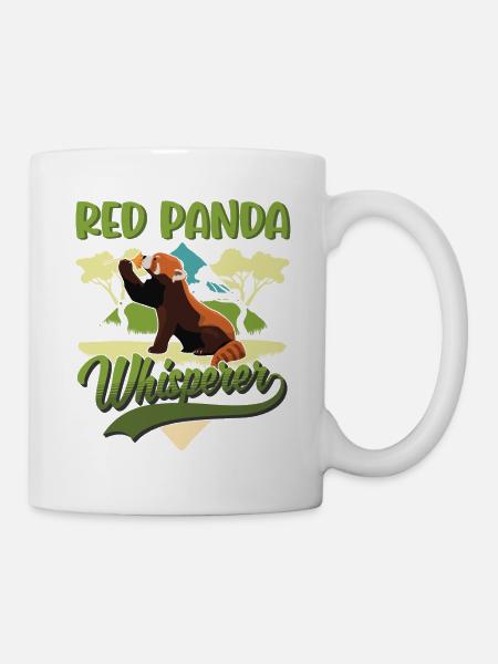 Roter Panda Flüsterer Katzenbär - Kop/krus - hvid